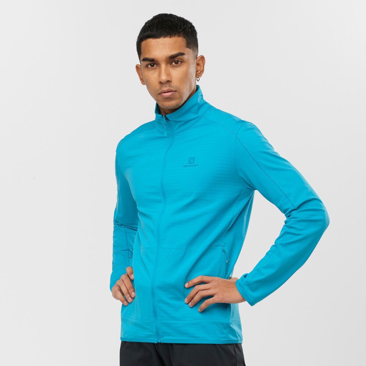 SALOMON - Casaca Essential Lightwarm Midlayer Half Zip Hombre - Salomon