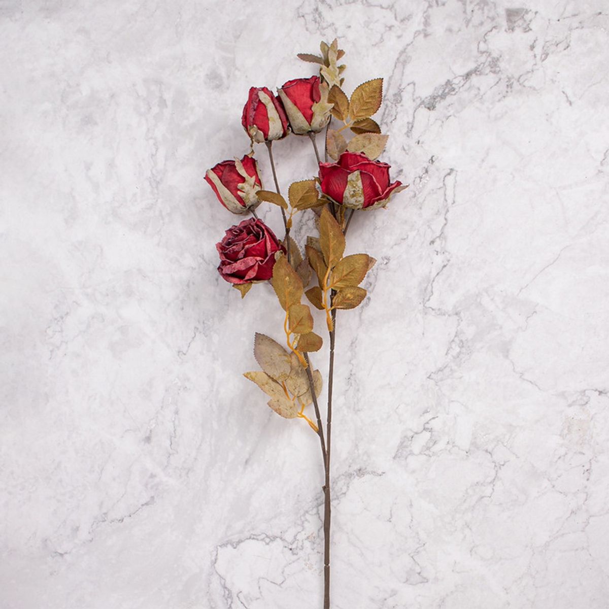 PANADECOR - Rosa en Vara en Pack de 2 Rojo Panorama Hogar