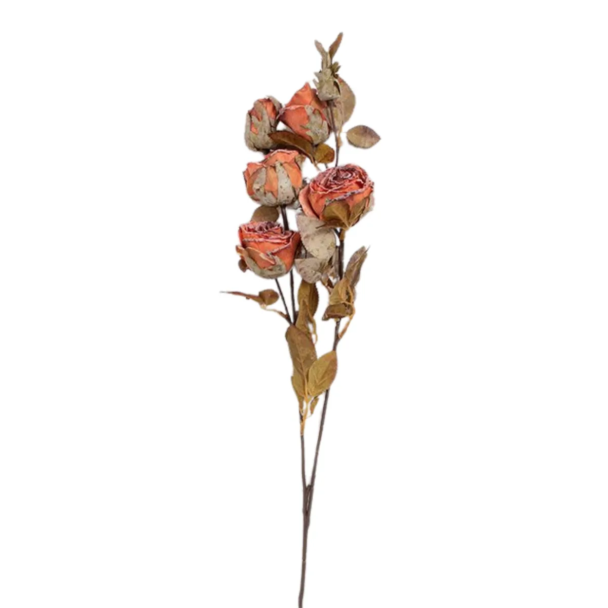 PANADECOR - Rosa en Vara en Pack de 2 Naranja Panorama Hogar
