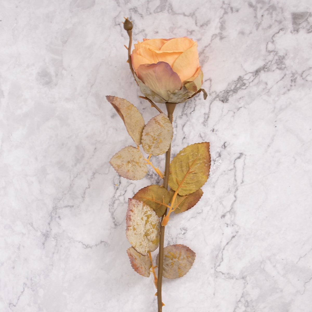 PANADECOR - Rosa en Vara Naranja Pack de 2 Panorama Hogar