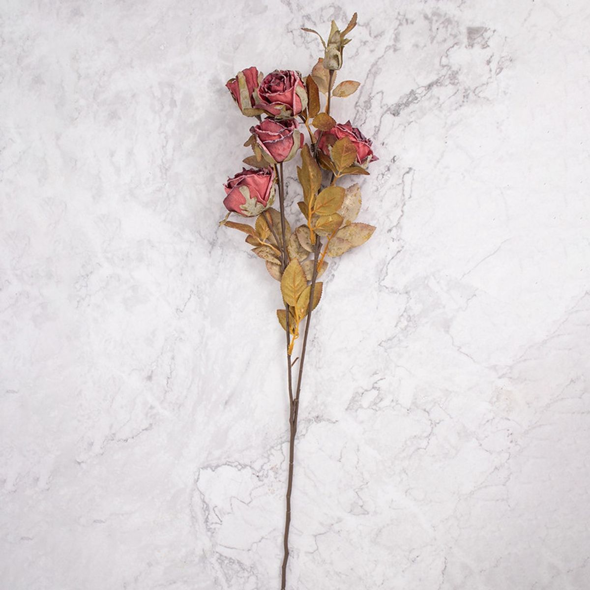 PANADECOR - Rosa en Vara en Pack de 2 Rojo Pack de 2 Panorama Hogar