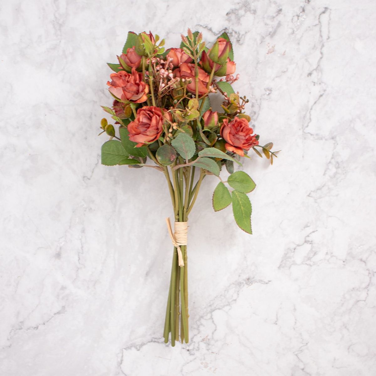 PANADECOR - Ramo de Rosas Artificial Naranja