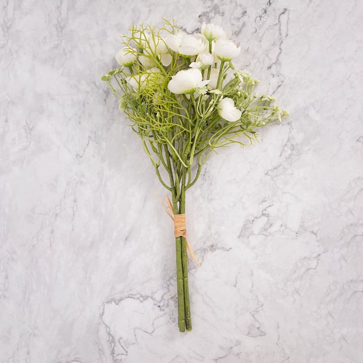 PANADECOR - Ramo de Peonías Artificial Blanco