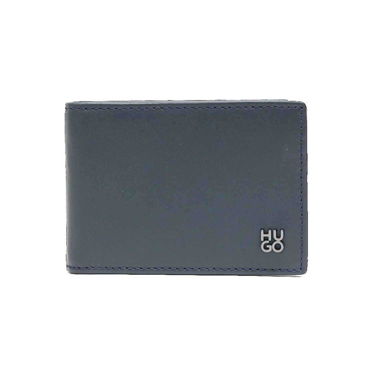 HUGO BOSS - Hugo - Billetera de piel de napa con logo apilado