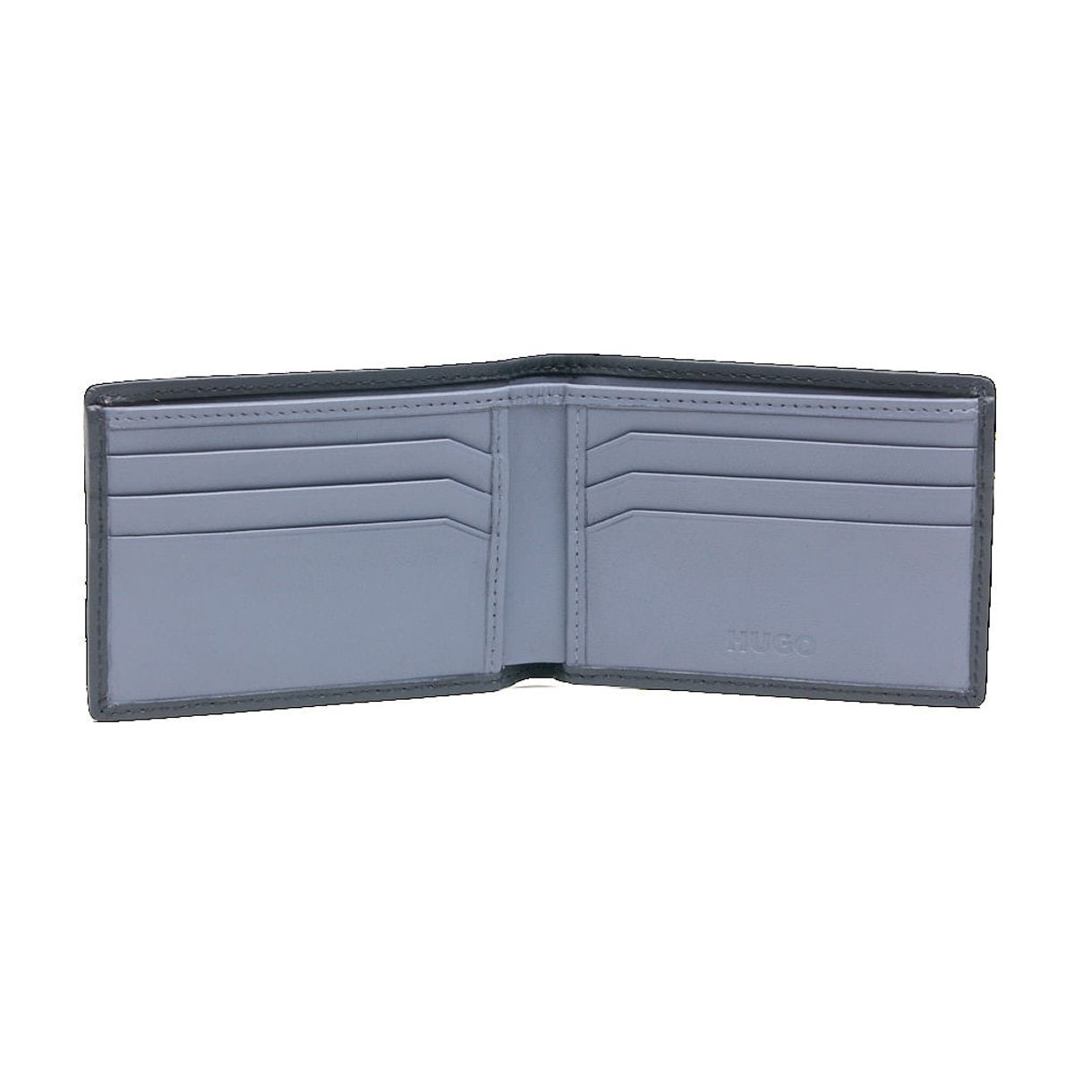 HUGO BOSS - Hugo - Billetera de piel de napa con logo apilado