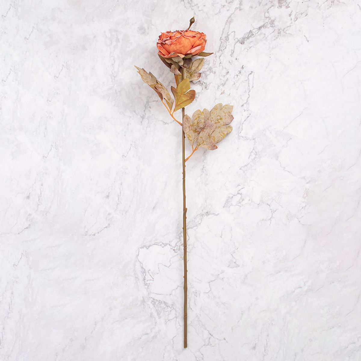 PANADECOR - Peonías en Vara Naranja Pack de 2 Panorama Hogar