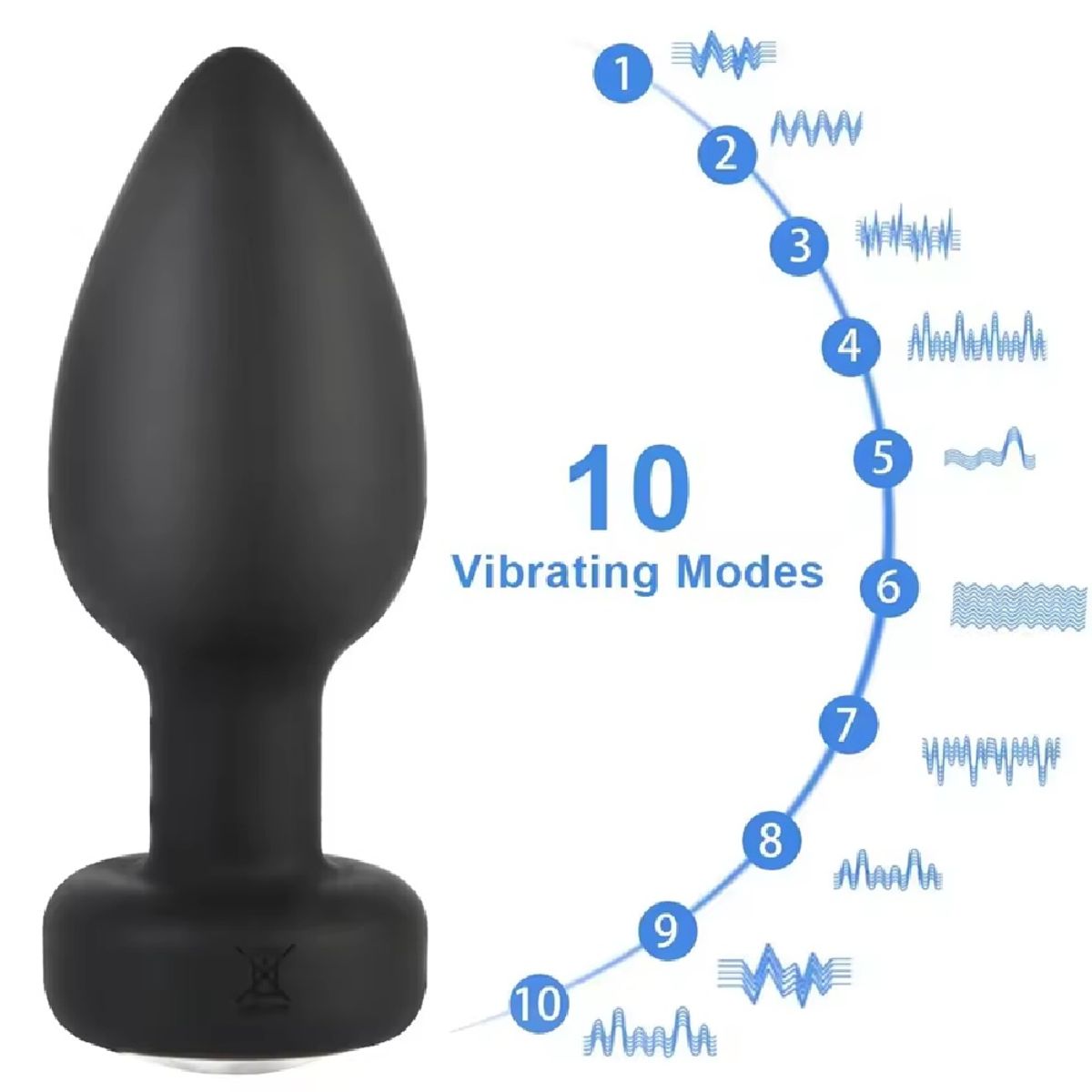 GENERICO - Vibrador Plug Anal Con Control Remoto Por App