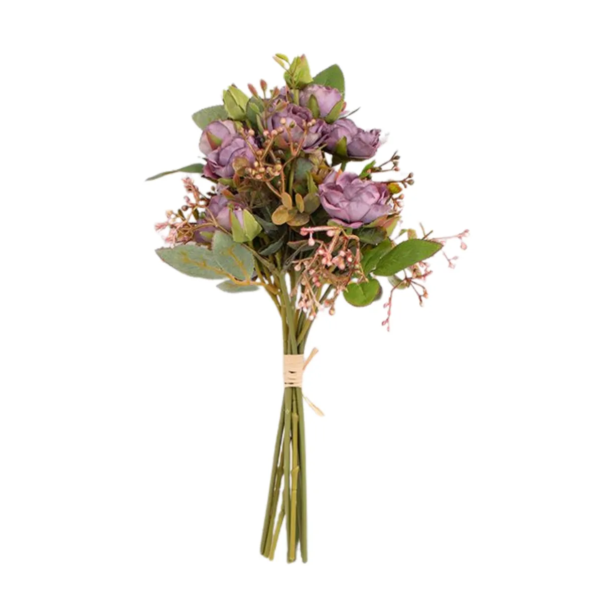 PANADECOR - Pack de 2 Ramos Rosas Morado Panorama Hogar