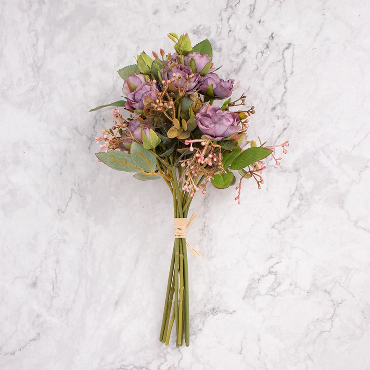 PANADECOR - Pack de 2 Ramos Rosas Morado Panorama Hogar