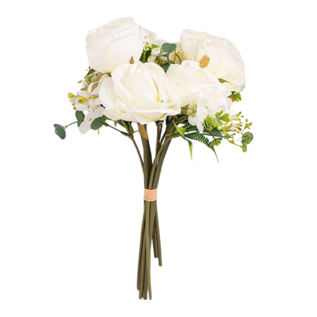 PANADECOR - Ramo de Rosas Artificial Blanco