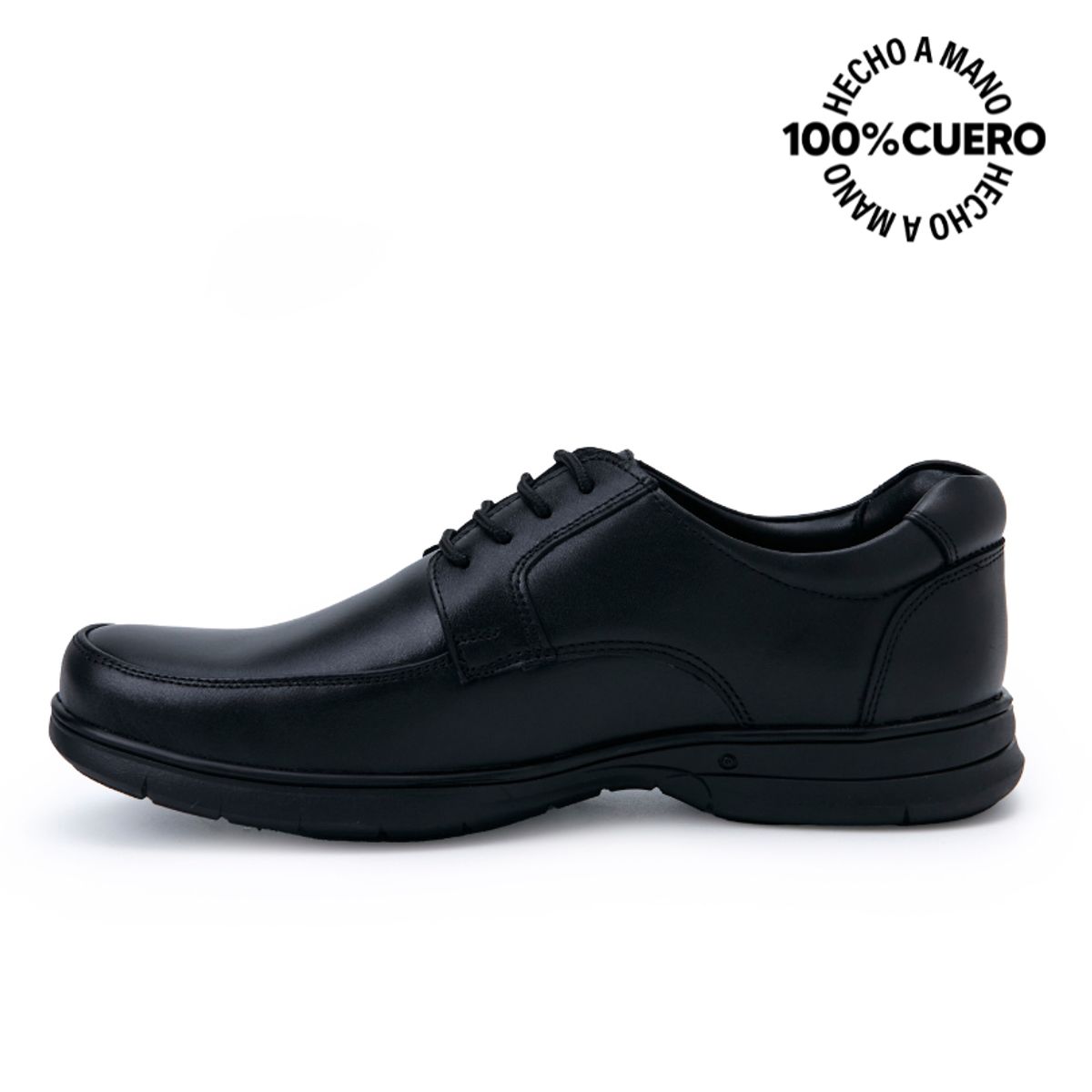 RABBIT - Zapato Escolar Derby Casual PEPE-2504 NEGRO Rabbit Cuero
