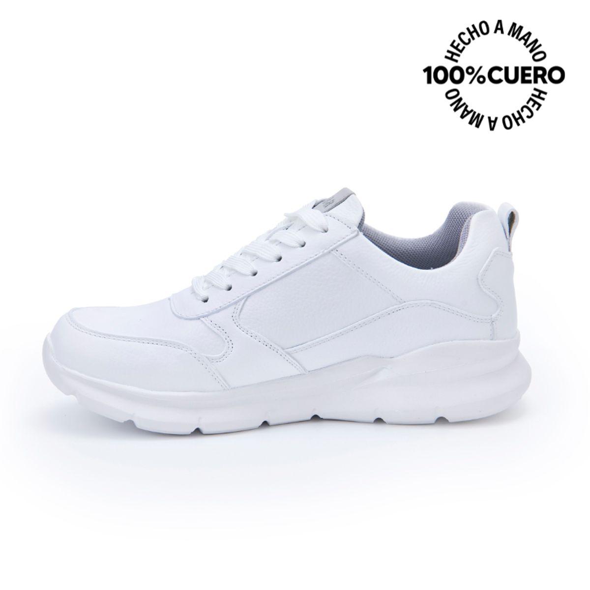 RABBIT - Zapatilla Escolar Casual JOSE-2512 Blanco Rabbit Cuero