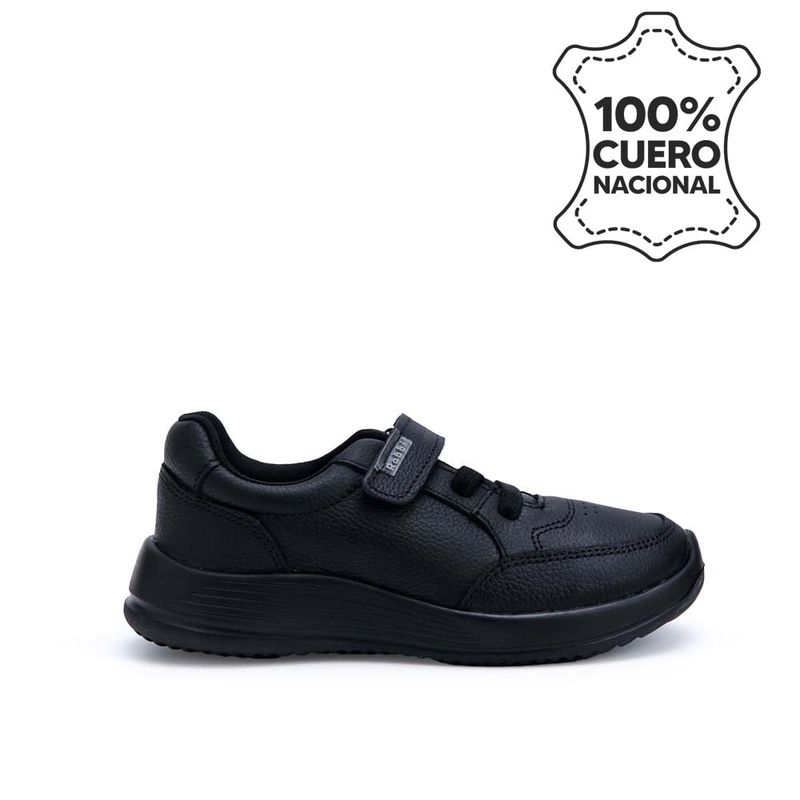 RABBIT - Zapatilla Escolar Casual ALEX-055 Negro Rabbit Cuero