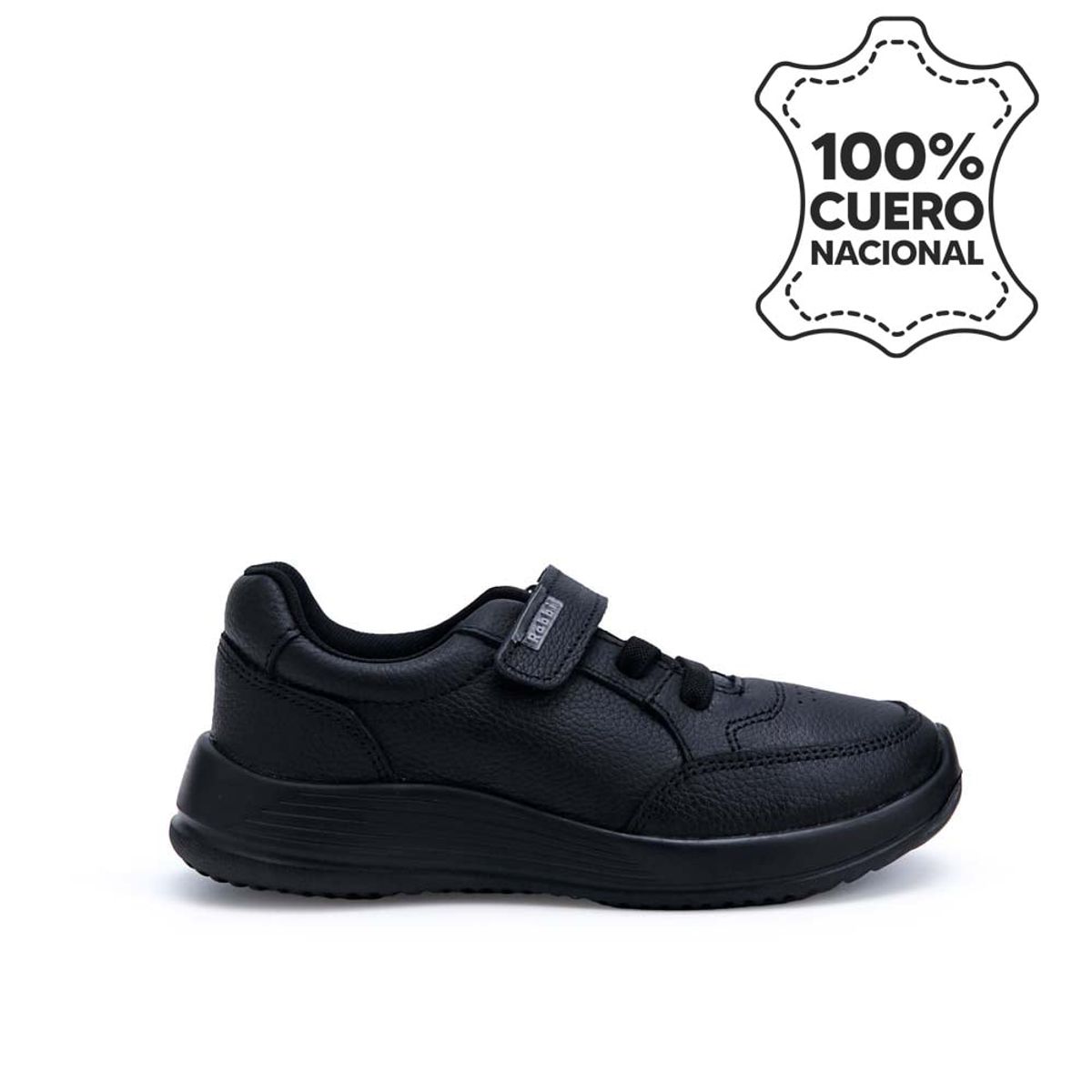 RABBIT - Zapatilla Escolar Casual ALEX-055 Negro Rabbit Cuero