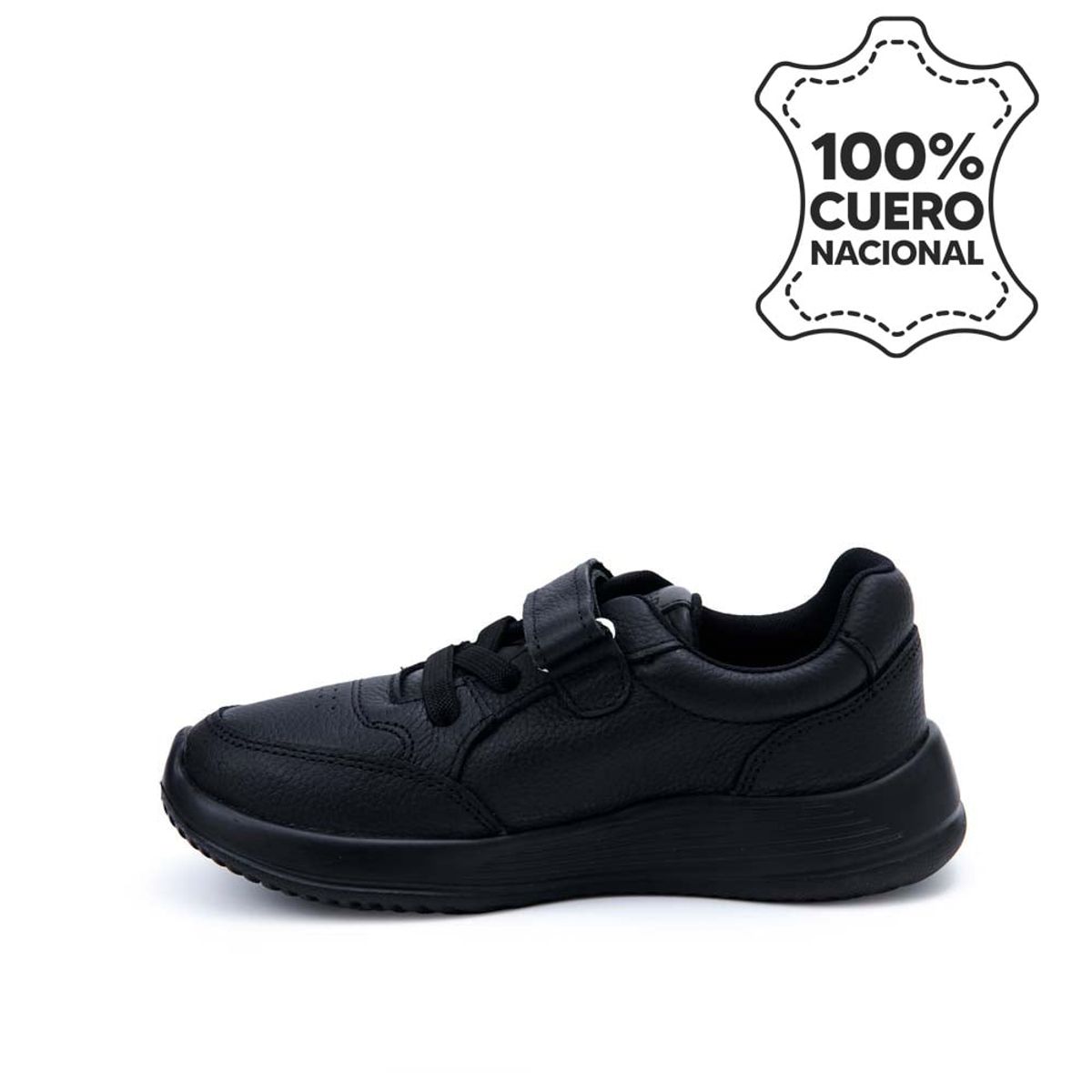 RABBIT - Zapatilla Escolar Casual ALEX-055 Negro Rabbit Cuero