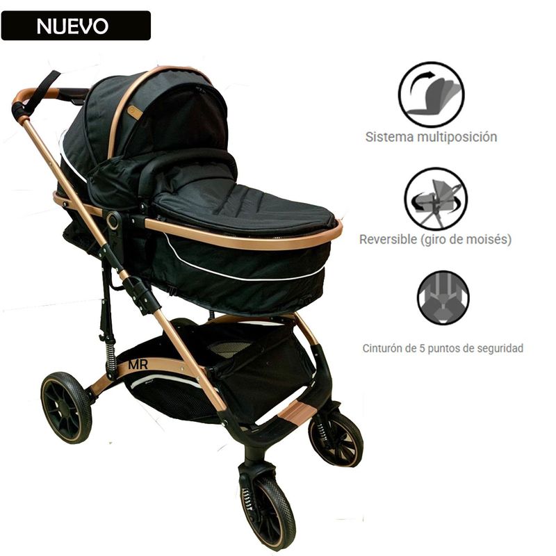 EBABY - Coche para Bebes SUNDANCE EB-157 Negro