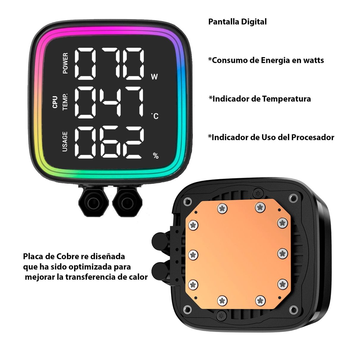 DEEPCOOL - REFRIGERACION LIQUIDA PARA  PC DEEPCOOL LD360 RGB