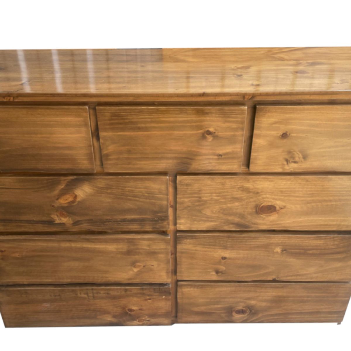 GENERICO - COMODA PINO DE 1.50 M COLOR CARAMELO RÚSTICO