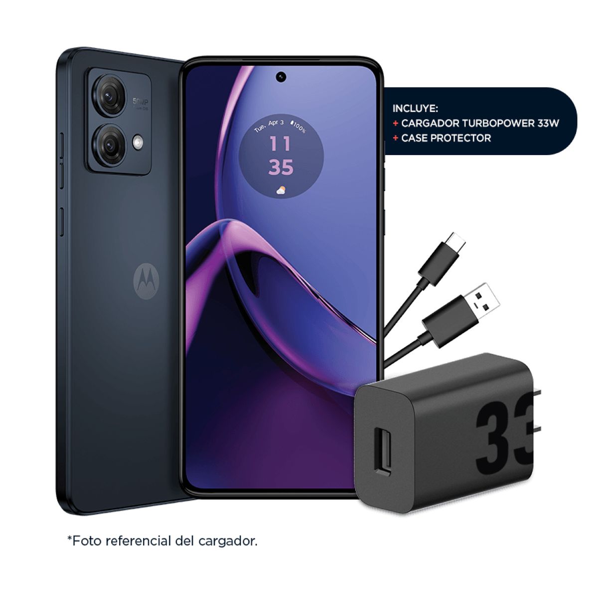 MOTOROLA - Celular Motorola Moto G84 8gb 256gb 5G Color Negro