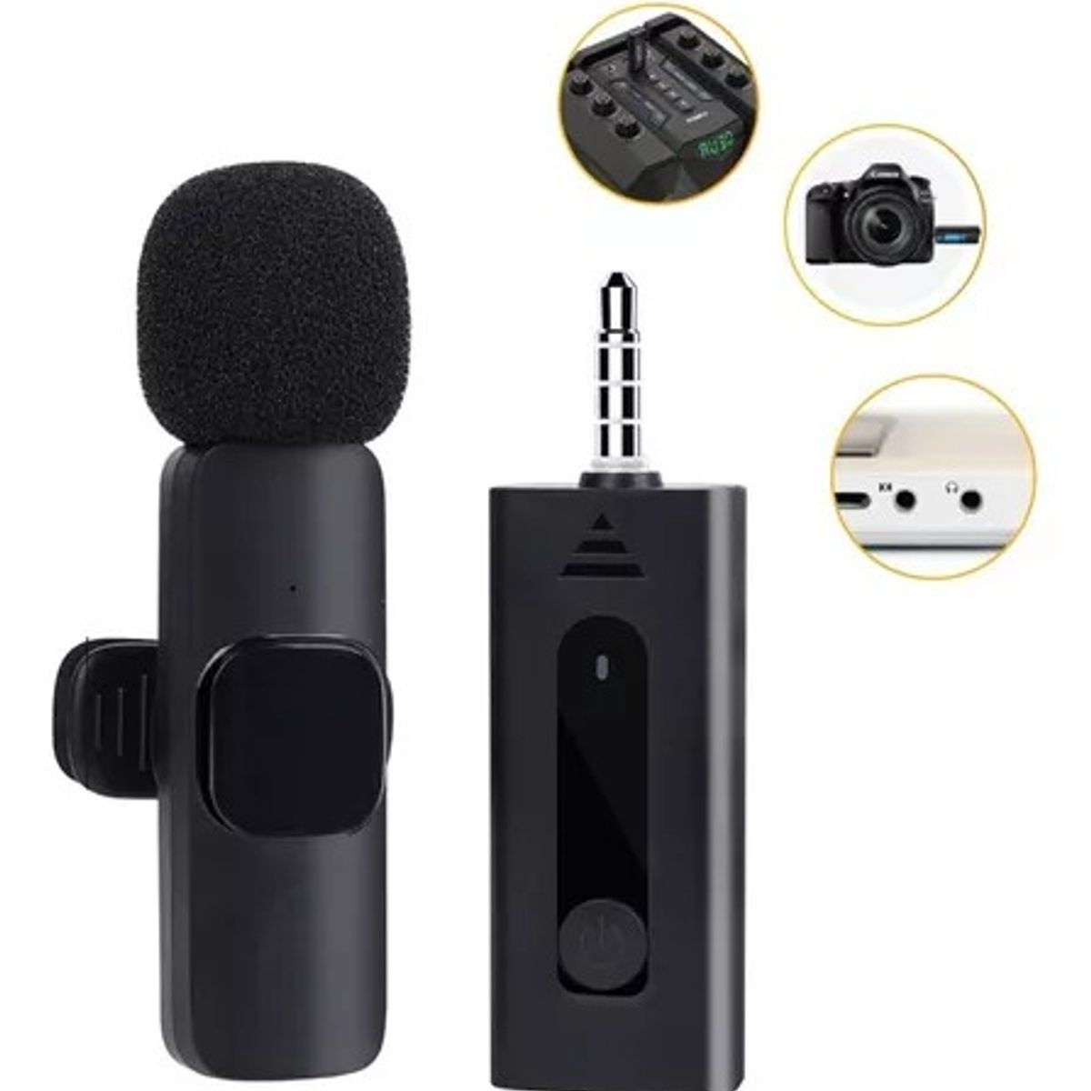 PREMIUM - MICROFONO SOLAPERO INALAMBRICO 1 MICROFONO-MY-7354