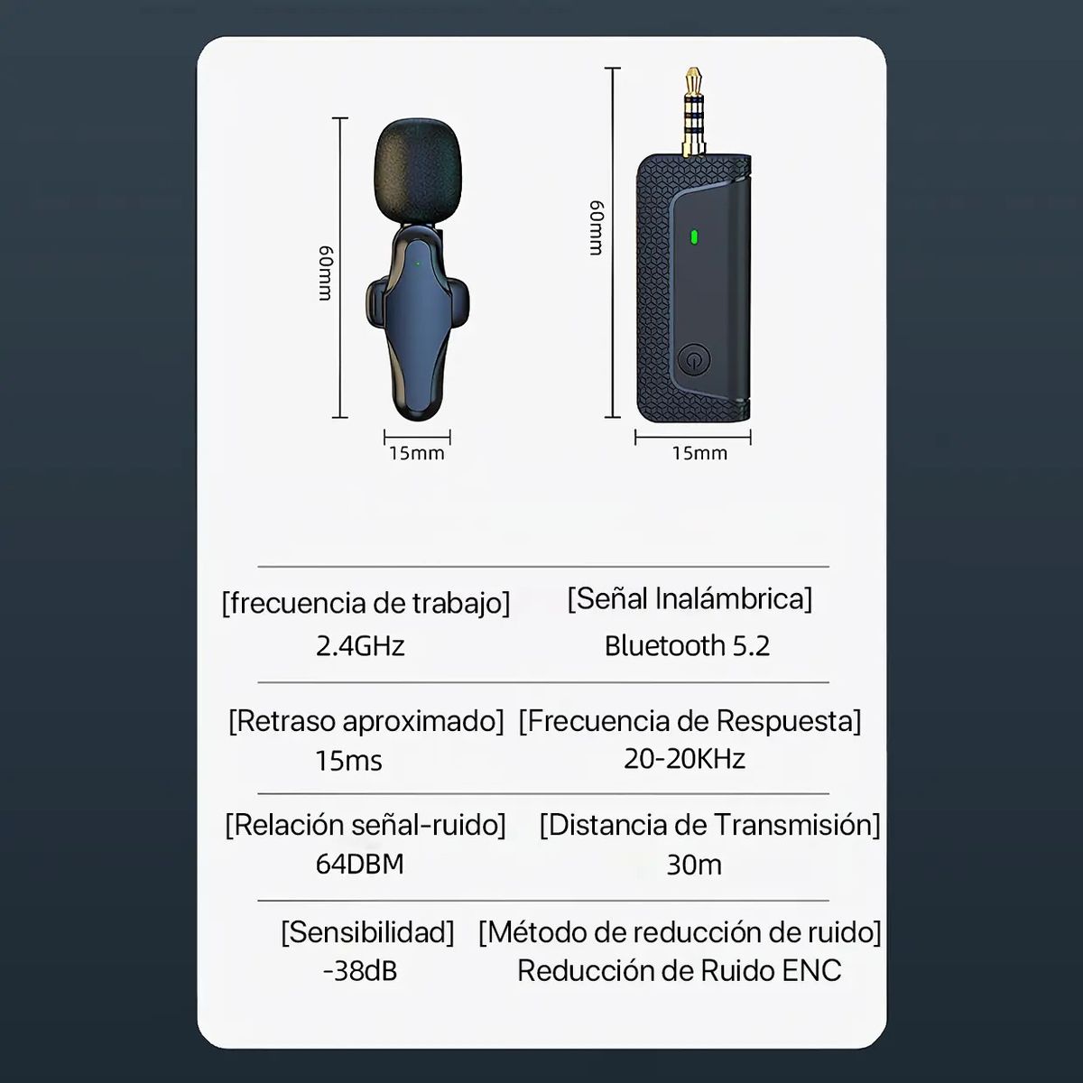 PREMIUM - MICROFONO SOLAPERO INALAMBRICO 1 MICROFONO-MY-7354