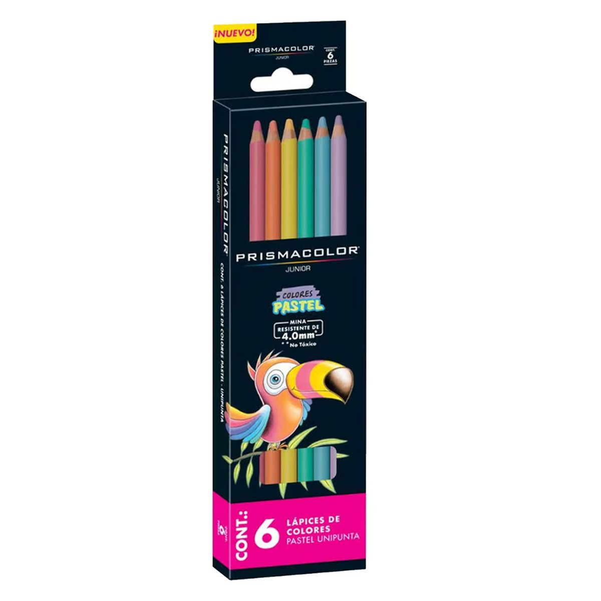 PRISMACOLOR - Lápices de Colores Junior 6Pz +Pack Slime