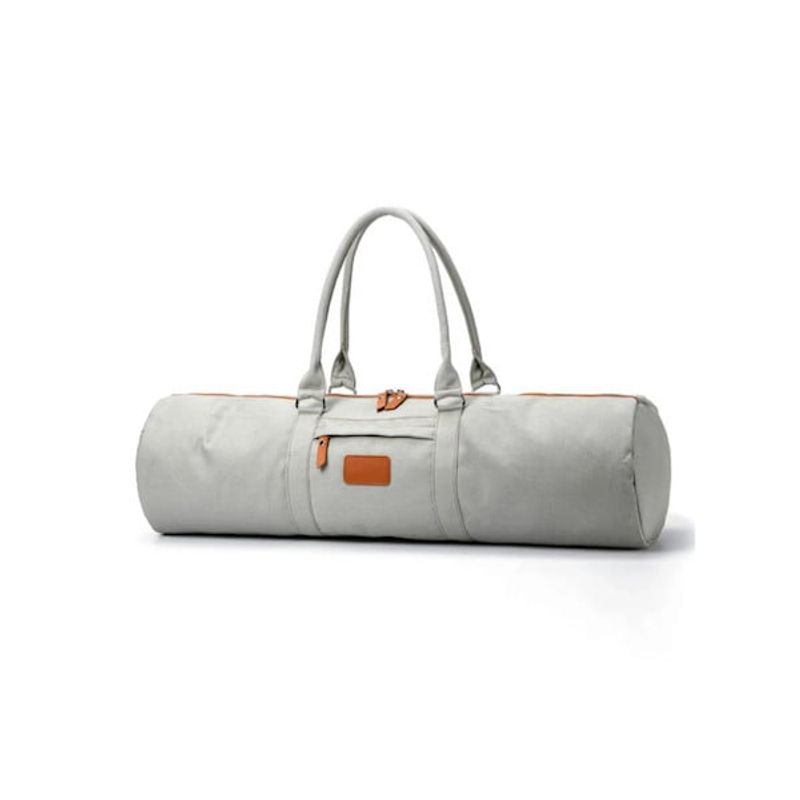 HOME FIT - Bolso Portamat tamaño extra 100%  Algodón color beige