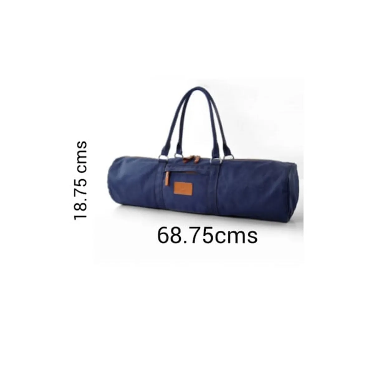 HOME FIT - Bolso Portamat tamaño extra 100%  Algodón color azul