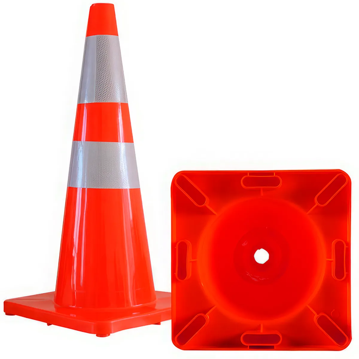 GENERICO - Cono de Seguridad PVC Reflectivo 90cm