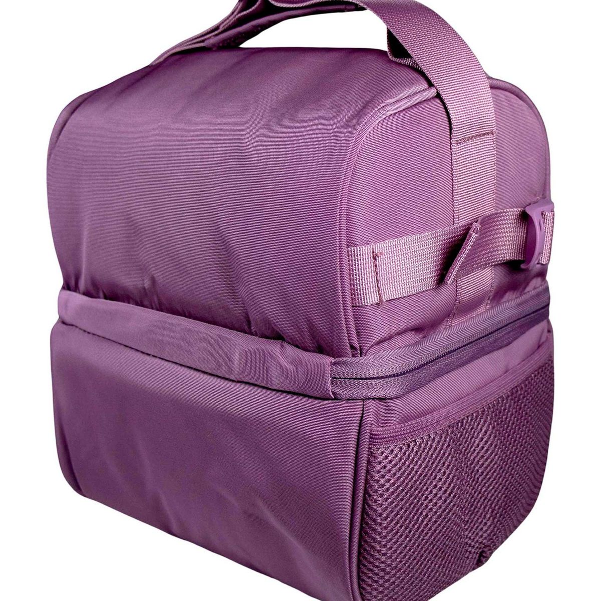 GENERICO - Lonchera Gruesa Térmica Ejecutiva de 2 Compartimentos - Uva