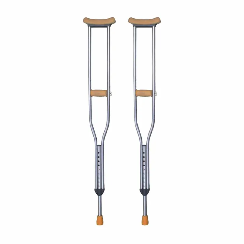 GENERICO - Muletas aluminio 1 par Amarillo Talla L