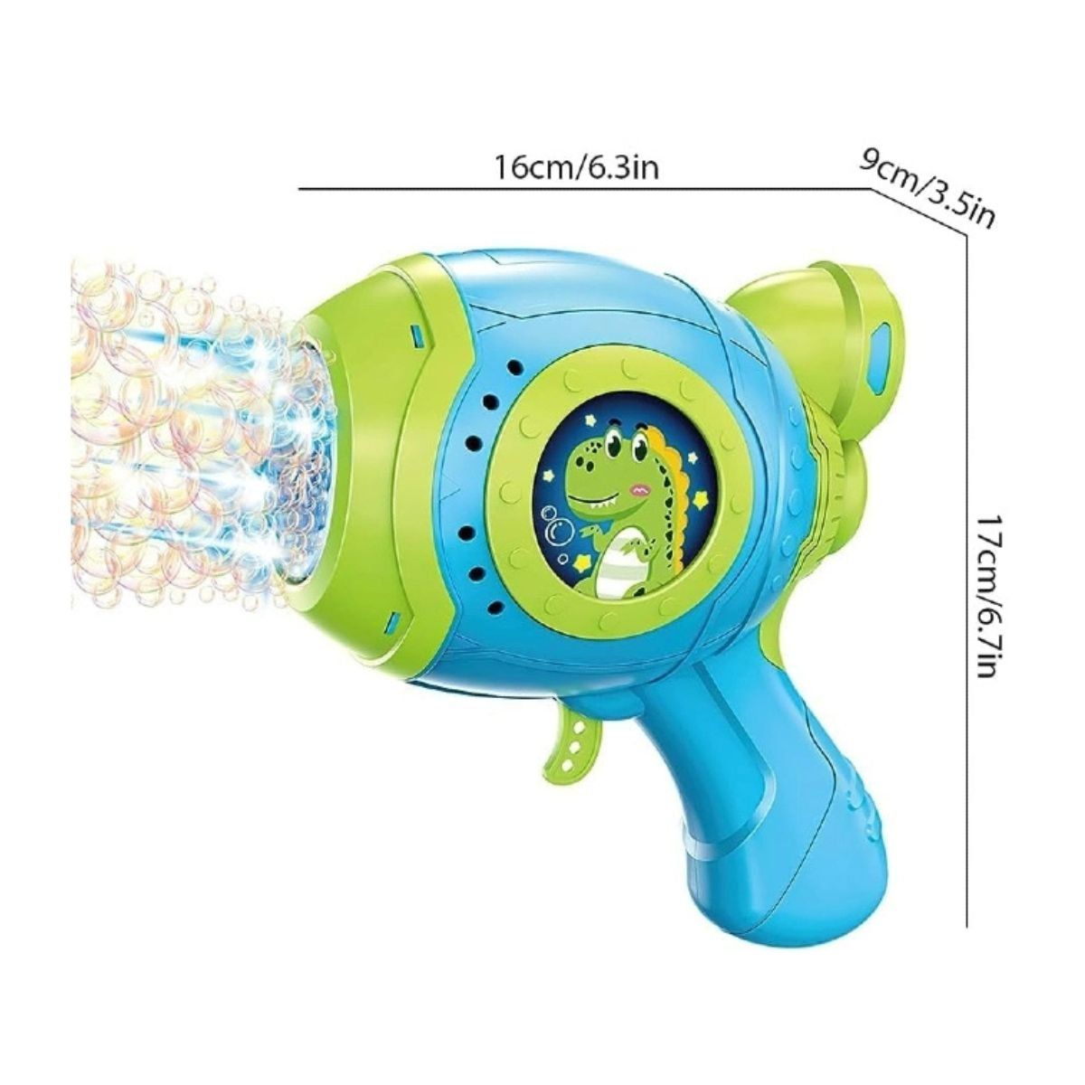 GENERICO - Pistola De Burbujas Con Luces Juguete Para Niños