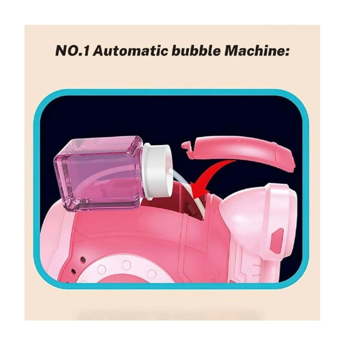 GENERICO - Pistola De Burbujas Con Luces Juguete Para Niñas Rosado