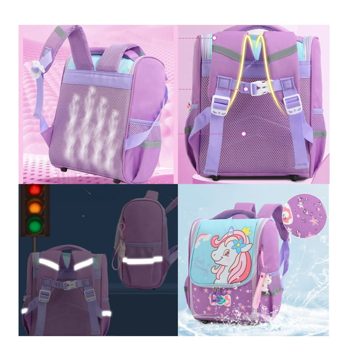 GENERICO - Mochila Para Niñas Kawaii Oficio Con Llavero