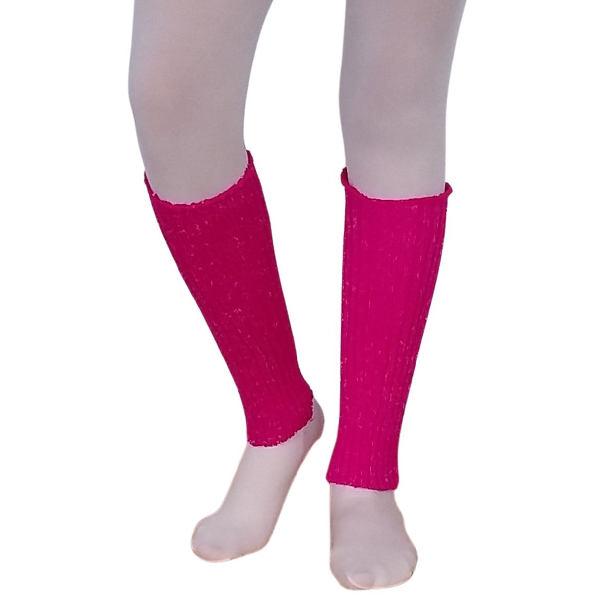 NACIONAL - Escarpines Calentadores Cortos Danza Ballet - Par - Fucsia J