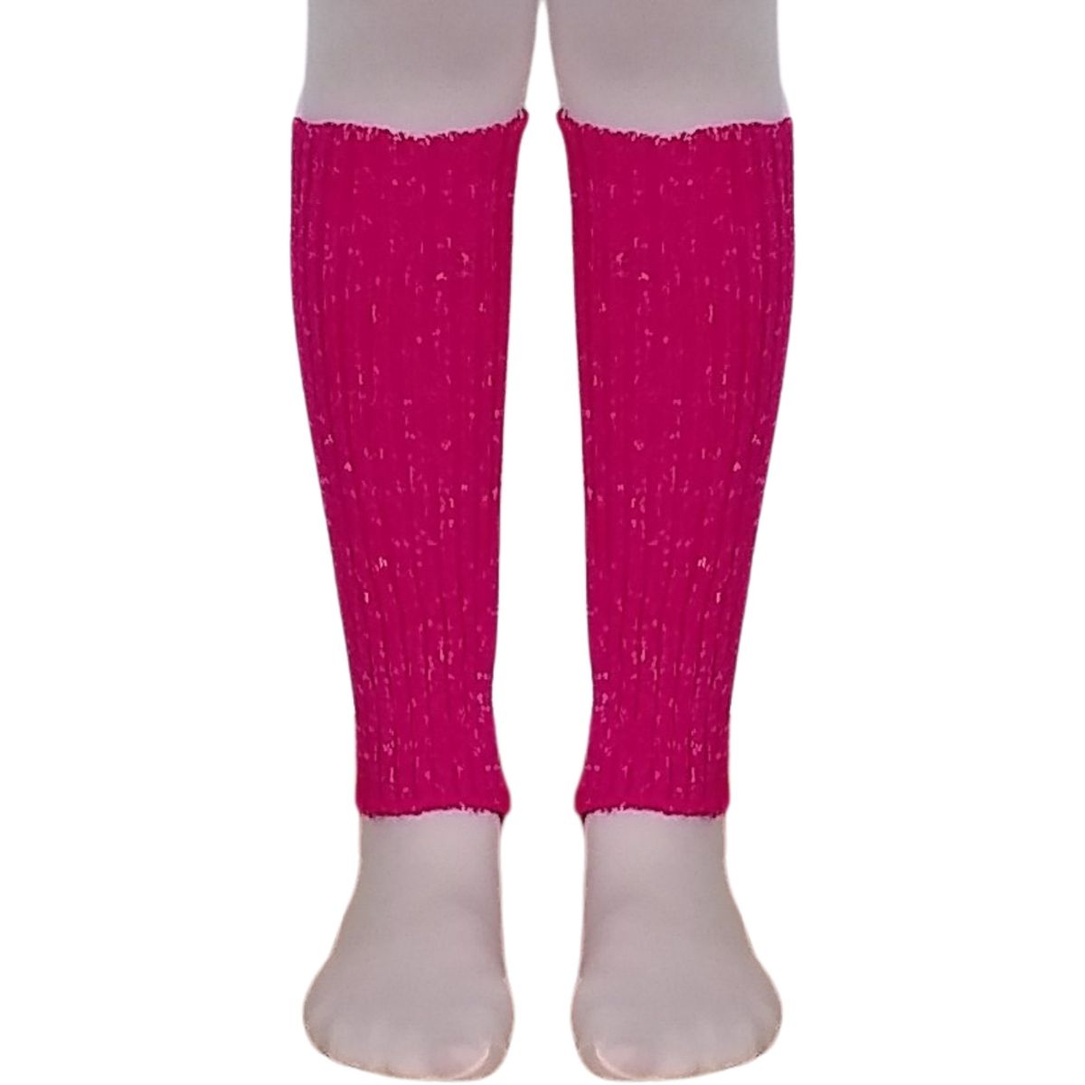 NACIONAL - Escarpines Calentadores Cortos Danza Ballet - Par - Fucsia J