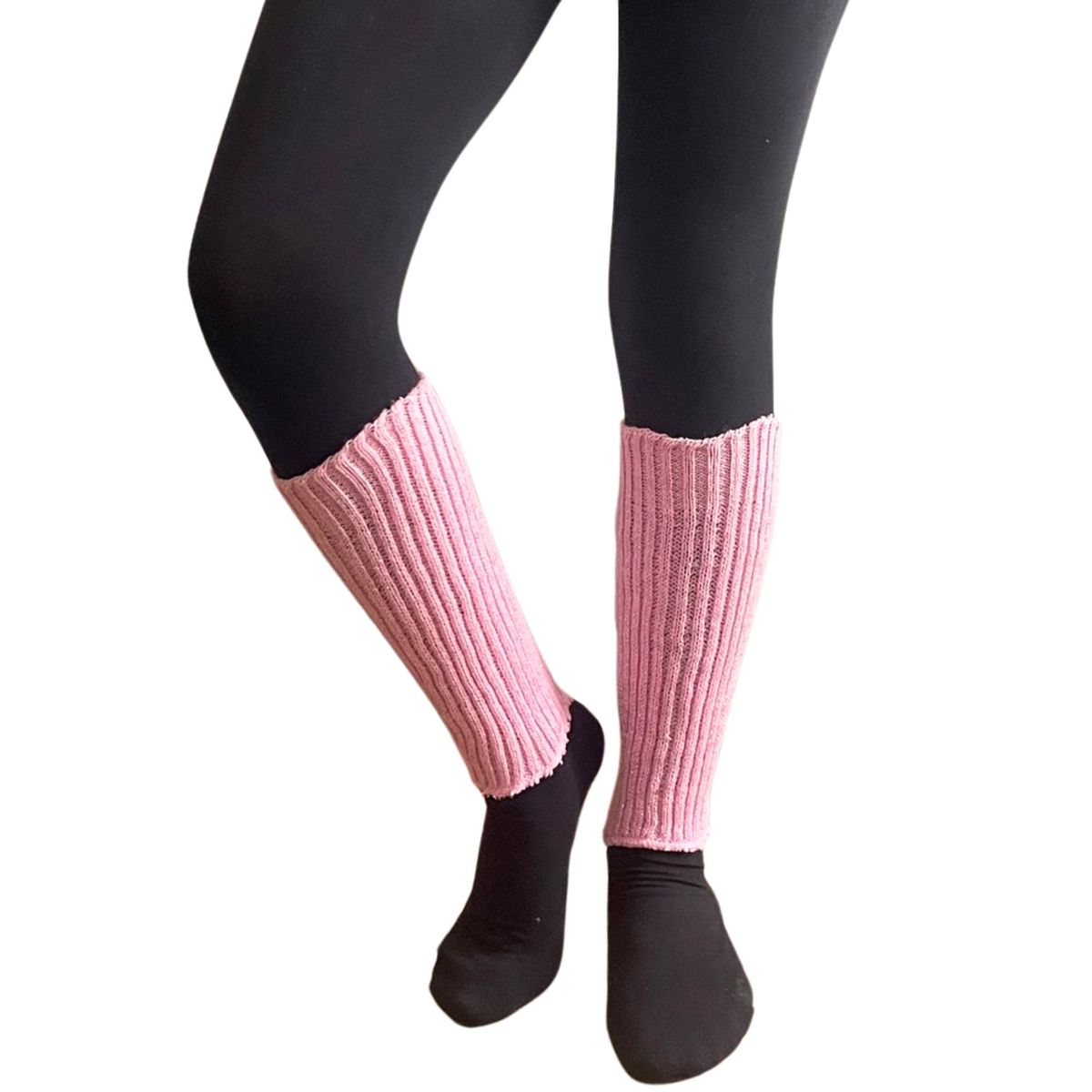 NACIONAL - Escarpines Calentadores Cortos Danza Ballet - Par - Rosa J