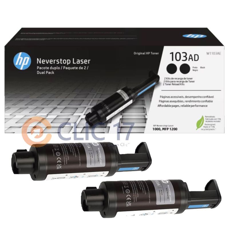 HP - 2 en 1 TONER HP 103AD NEGRO W1103AD LASERJET - ORIGINAL