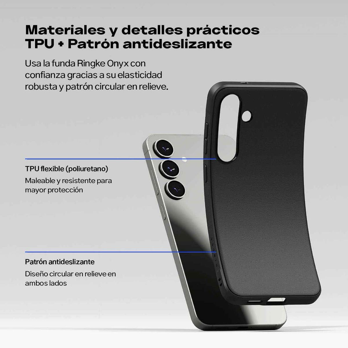 RINGKE - Case Ringke Galaxy S25 Negro Ligero Resistente Importado USA