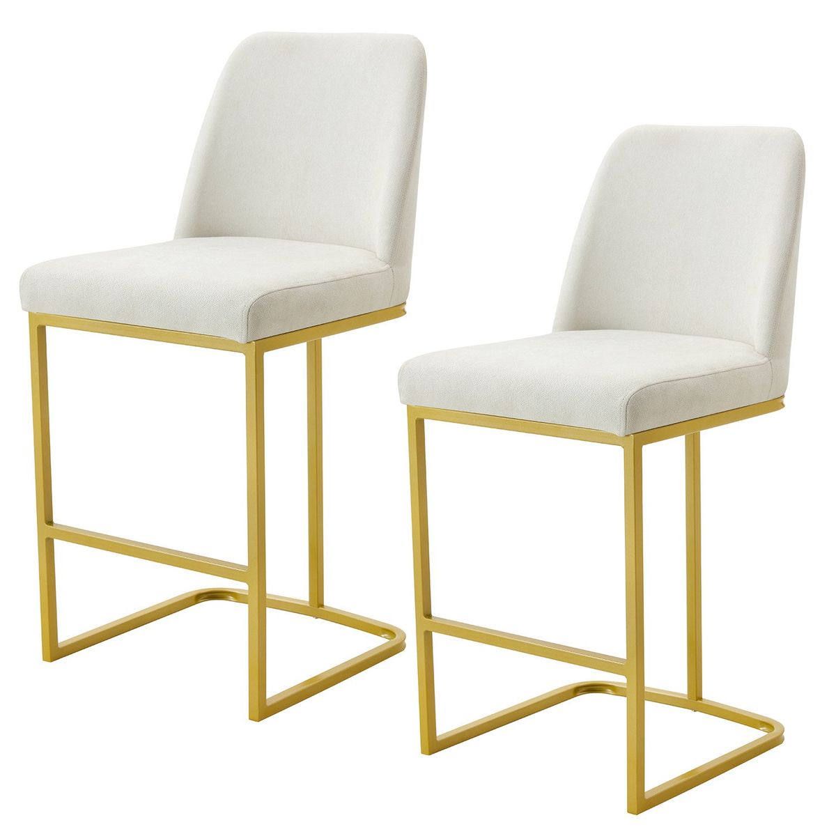 NOVAHUS - Set x 2 Bancos de Bar Soho Beige