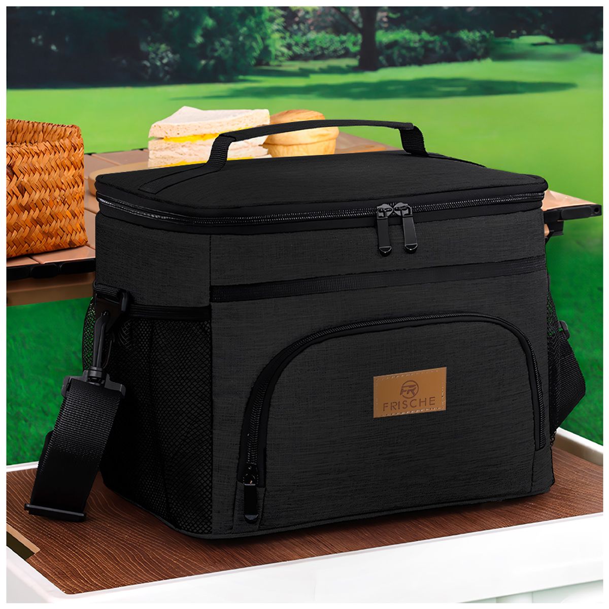 KELLER - Lonchera Térmica Impermeable para Comida Alimentos Negro Y60