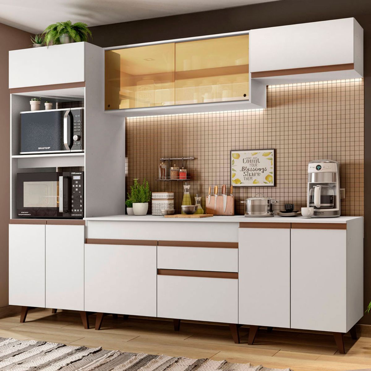 MADESA - Mueble de Cocina Integral Reims 260 cm - Con Encimera 02