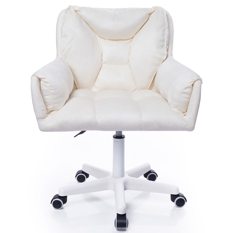 BUCKINGHAM - Silla Giratoria de Escritorio Oficina Buckingham Vanity Blanca