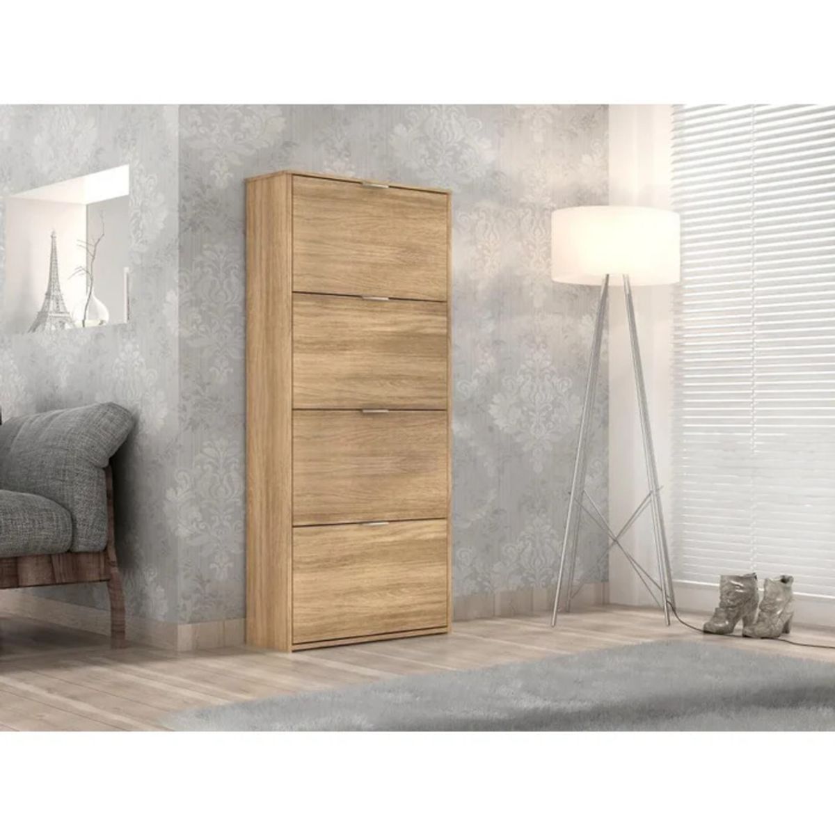 GENERICO - Zapatera Moderna Medaka Panela R&R MUEBLES