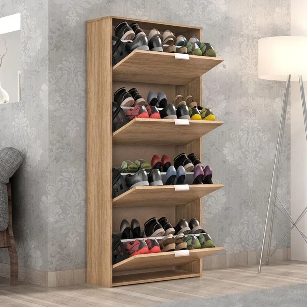 GENERICO - Zapatera Moderna Medaka Panela R&R MUEBLES