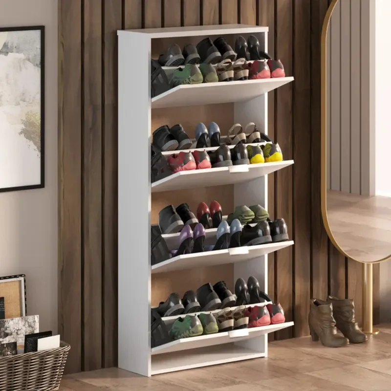 GENERICO - Zapatera Moderna Medaka Blanco R&R MUEBLES