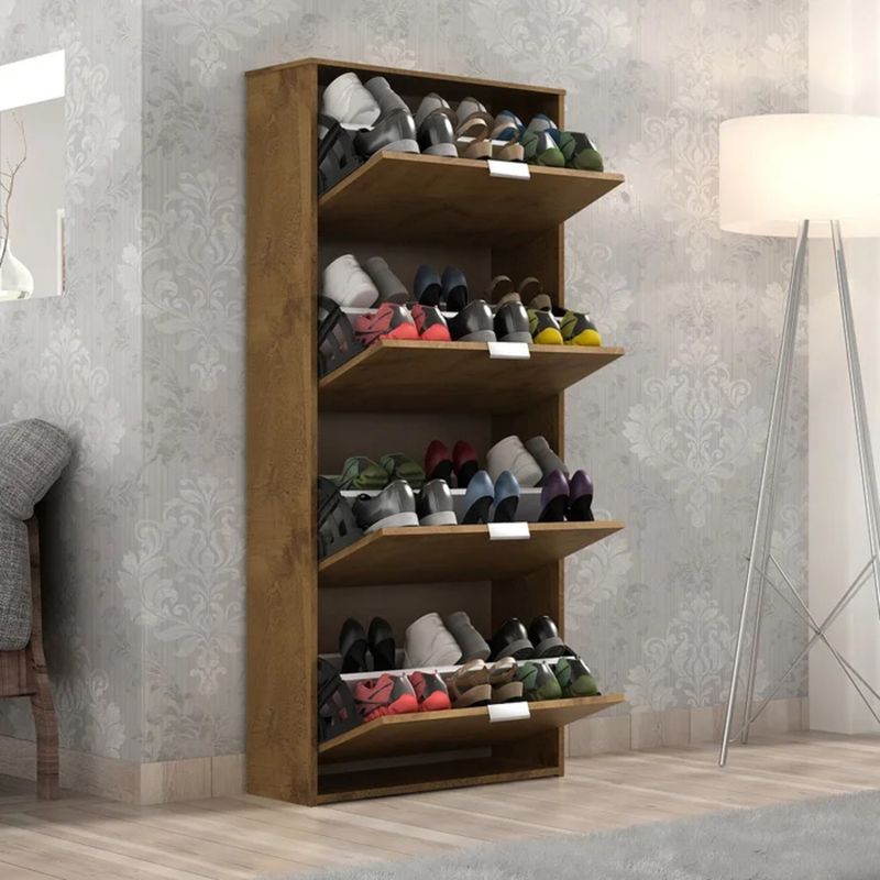 GENERICO - Zapatera Moderna Medaka Marrón R&R MUEBLES