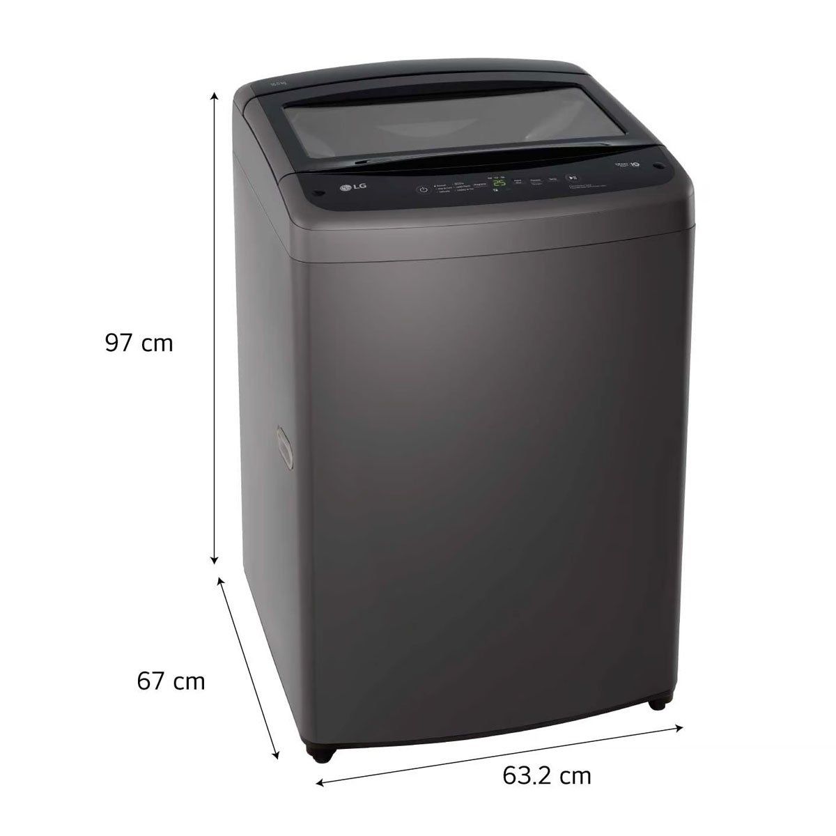 LG - LAVADORA WT16BVTB 16 KG TURBODRUM CARGA SUPERIOR NEGRO LG