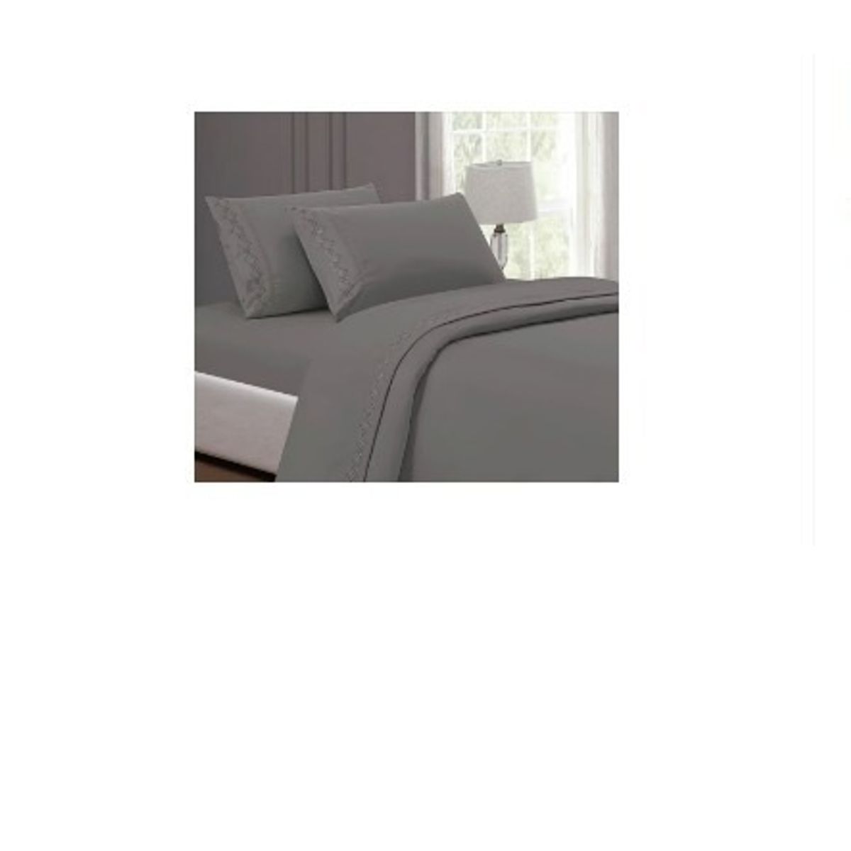 GENERICO - Sabanas De Algodón Bramante plaza y media plomo