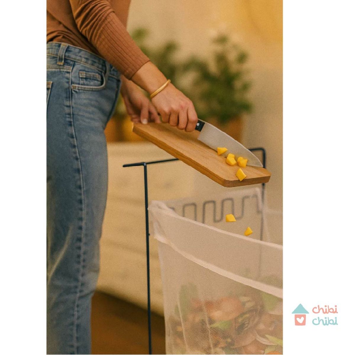 CHIBI CHIBI - Portabolsa de basura plegable